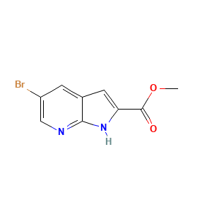Methyl 5-bromo-1H-pyrrolo(2,3-b)pyridine-2-carboxylate