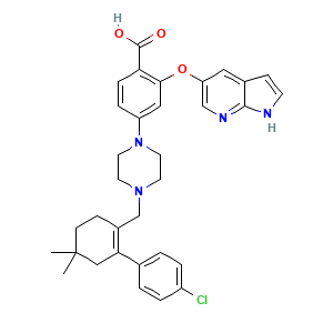 2-((1H-Pyrrolo(2,3-b)pyridin-5-yl)oxy)-4-(4-((4'-chloro-5,5-dimethyl-3,4,5,6-tetrahydro-(1,1'-biphenyl)-2-yl)methyl)piperazin-1-yl)benzoic acid