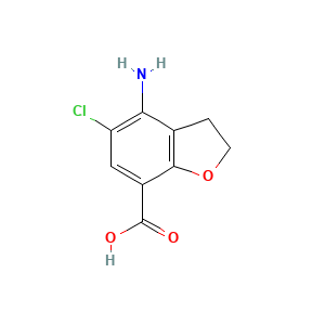 4-Amino-5-chloro-2,3-dihydrobenzofuran-7-carboxylic acid