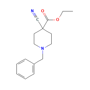 Ethyl 1-benzyl-4-cyanopiperidine-4-carboxylate