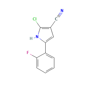 2-Chloro-5-(2-fluorophenyl)-1H-pyrrole-3-carbonitrile