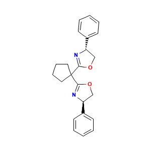(4R,4'R)-2,2'-(cyclopentane-1,1-diyl)bis(4-phenyl-4,5-dihydrooxazole)
