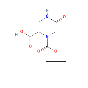 1-((Tert-butoxy)carbonyl)-5-oxopiperazine-2-carboxylic acid