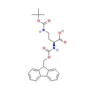 (2S)-4-(((tert-butoxy)carbonyl)amino)-2-((((9H-fluoren-9-yl)methoxy)carbonyl)amino)butanoic acid