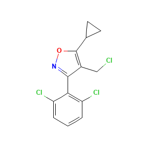 4-(Chloromethyl)-5-cyclopropyl-3-(2,6-dichlorophenyl)-1,2-oxazole