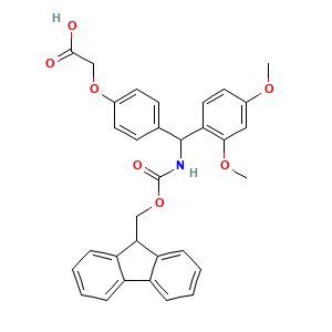 N-(1-Fluorenyl-methoxycarbonyl)-(4-((2,4-dimethoxyphenyl)amino)phenoxy)acetic acid