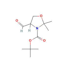 3-Boc-2,2-dimethyloxazolidine-4-carboxaldehyde, (A+-)-