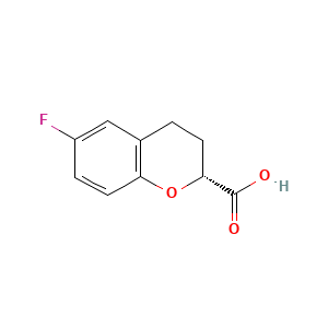 (2R)-6-Fluoro-3,4-dihydro-2H-1-benzopyran-2-carboxylic acid