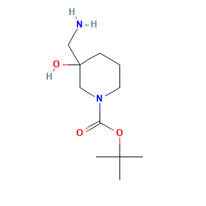 1-Piperidinecarboxylic acid, 3-(aminomethyl)-3-hydroxy-, 1,1-dimethylethyl ester