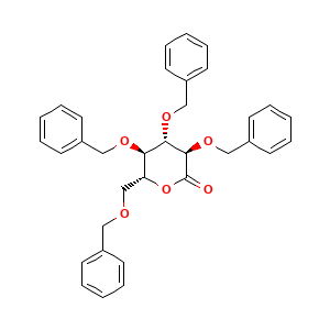 (3R,4S,5R,6R)-3,4,5-Tris(benzyloxy)-6-((benzyloxy)methyl)oxan-2-one