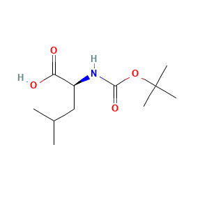 L-Leucine, N-((1,1-dimethylethoxy)carbonyl)-