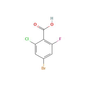 4-Bromo-2-chloro-6-fluorobenzoic acid