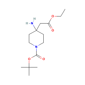 Tert-butyl 4-amino-4-(2-ethoxy-2-oxoethyl)piperidine-1-carboxylate