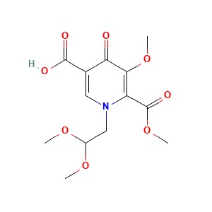 1-(2,2-Dimethoxyethyl)-5-methoxy-6-(methoxycarbonyl)-4-oxo-1,4-dihydropyridine-3-carboxylic acid
