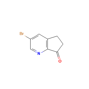 3-bromo-5H,6H,7H-cyclopenta[b]pyridin-7-one