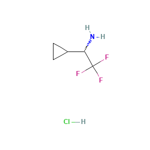 (1S)-1-cyclopropyl-2,2,2-trifluoroethan-1-amine hydrochloride