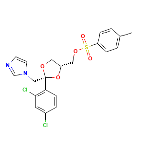 2-(2,4-Dichlorophenyl)-2-(1H-imidazol-1-ylmethyl)-1,3-dioxolan-4-yl)methyl 4-methylbenzenesulfonate
