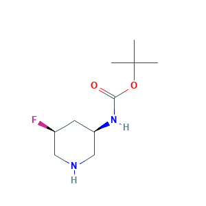 tert-butyl N-[(3R,5S)-5-fluoropiperidin-3-yl]carbamate