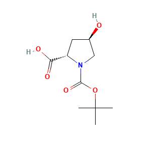 (2S,4R)-4-hydroxy-1-[(2-methylpropan-2-yl)oxycarbonyl]pyrrolidine-2-carboxylic acid