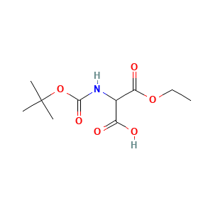2-((tert-Butoxycarbonyl)amino)-3-ethoxy-3-oxopropanoic acid