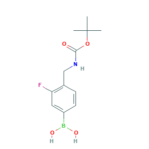 (4-(((tert-Butoxycarbonyl)amino)methyl)-3-fluorophenyl)boronic acid