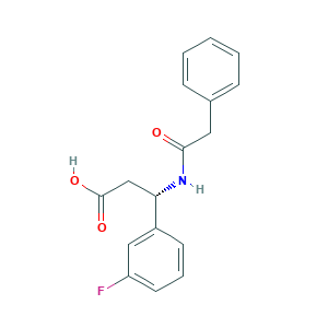 (S)-3-(3-FLuoro-phenyl)-3-phenylacetylamino-propionic acid