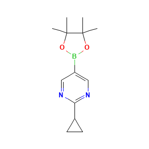 2-Cyclopropyl-5-(4,4,5,5-tetramethyl-1,3,2-dioxaborolan-2-yl)pyrimidine
