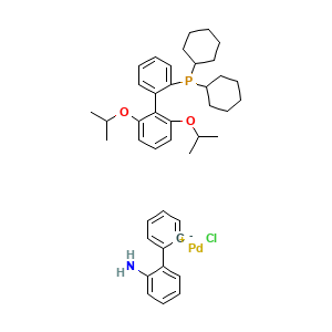 (2'-(Amino-kappaN)(1,1'-biphenyl)-2-yl-kappaC)((2',6'-bis(1-methylethoxy)(1,1'-biphenyl)-2-yl)dicyclohexylphosphine-kappaP)chloropalladium