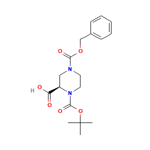 1-(1,1-Dimethylethyl) 4-(phenylmethyl) (2R)-1,2,4-piperazinetricarboxylate