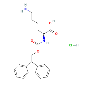 (2S)-6-amino-2-((((9H-fluoren-9-yl)methoxy)carbonyl)amino)hexanoic acid hydrochloride