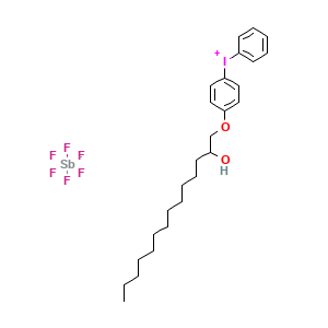 Iodonium, [4-[(2-hydroxytetradecyl)oxy]phenyl]phenyl-, (OC-6-11)-hexafluoroantimonate(1-) (1:1)