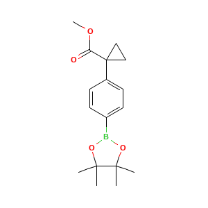Methyl 1-[4-(4,4,5,5-tetramethyl-1,3,2-dioxaborolan-2-yl)phenyl]cyclopropane-1-carboxylate