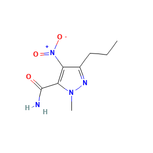 1-Methyl-4-nitro-3-propyl-1H-pyrazole-5-carboxamide