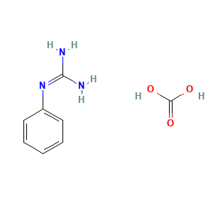 Carbonic acid, compound with phenylguanidine (1:1)