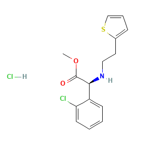 Methyl (2S)-2-(2-chlorophenyl)-2-((2-(thiophen-2-YL)ethyl)amino)acetate hydrochloride
