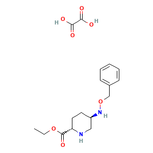 Ethyl (2S,5R)-5-((benzyloxy)amino)piperidine-2-carboxylate oxalate