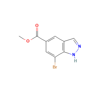1H-Indazole-5-carboxylic acid, 7-bromo-, methyl ester
