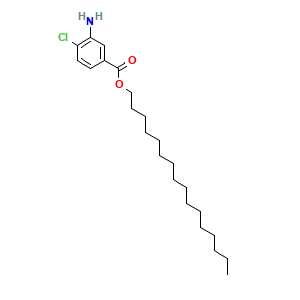 Benzoic acid, 3-amino-4-chloro-, hexadecyl ester
