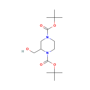 Di-tert-butyl 2-(hydroxymethyl)piperazine-1,4-dicarboxylate
