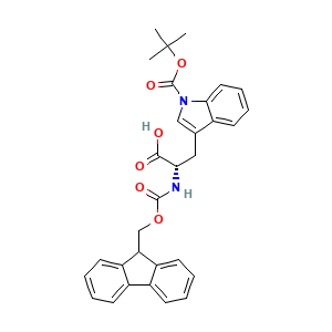 (2S)-3-{1-[(tert-butoxy)carbonyl]-1H-indol-3-yl}-2-({[(9H-fluoren-9-yl)methoxy]carbonyl}amino)propanoic acid