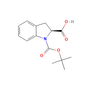 (2S)-1-(tert-Butoxycarbonyl)-2,3-dihydro-1H-indole-2-carboxylic acid