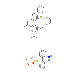 Dicyclohexyl(2',4',6'-tris(propan-2-yl)-(1,1'-biphenyl)-2-yl)phosphane; (2'-amino-(1,1'-biphenyl)-2-yl)palladio methanesulfonate