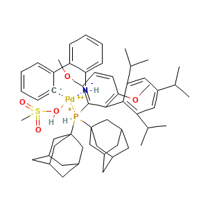 Methanesulfonato[2-(di-1-adamantylphosphino)-3,6-dimethoxy-2',4',6'-tri-i-propyl-1,1'-biphenyl](2'-amino-1,1'-biphenyl-2-yl)palladium(II)