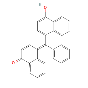 1(4H)-Naphthalenone, 4-[(4-hydroxy-1-naphthalenyl)phenylmethylene]-