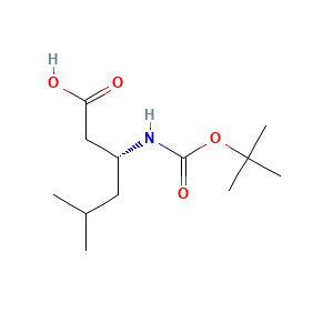 (R)-3-((tert-Butoxycarbonyl)amino)-5-methylhexanoic acid