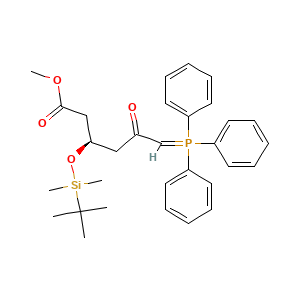 Methyl (3R)-3-(((1,1-dimethylethyl)dimethylsilyl)oxy)-5-oxo-6-(triphenylphosphoranylidene)hexanoate