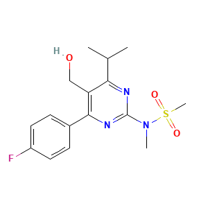 N-(4-(4-fluorophenyl)-5-(hydroxymethyl)-6-isopropylpyrimidin-2-yl)-N-methylmethanesulfonamide