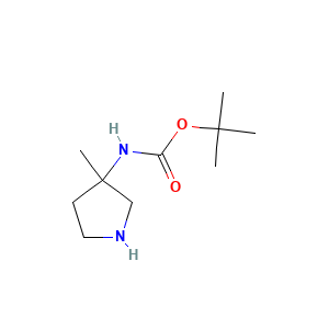 tert-butyl N-(3-methylpyrrolidin-3-yl)carbamate