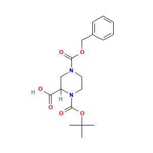 4-((Benzyloxy)carbonyl)-1-((tert-butoxy)carbonyl)piperazine-2-carboxylic acid