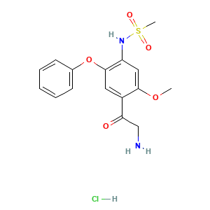 N-(4-(2-aminoacetyl)-5-methoxy-2-phenoxyphenyl)methanesulfonamide hydrochloride